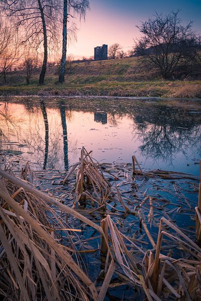 Arnstein Castle in the evening by Martin Wasilewski