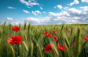 Feld mit Wildblumen
