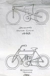 Patent DAIMLER’ MOTOR CYCLE 1885 1904 van Jaap Ros