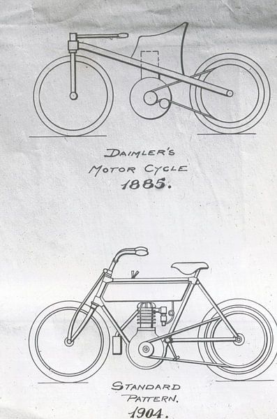 Patent DAIMLER' MOTORZYKLUS 1885 1904 von Jaap Ros