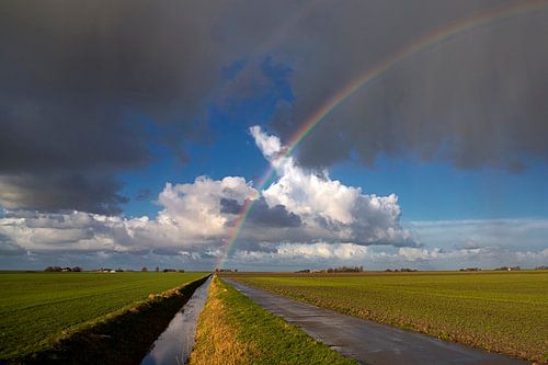 Regenboog-landschap