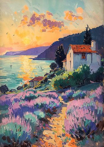 Op Henri Matisse geïnspireerd landschap