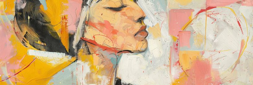 Cubist portrait of a woman by Poster Art Shop