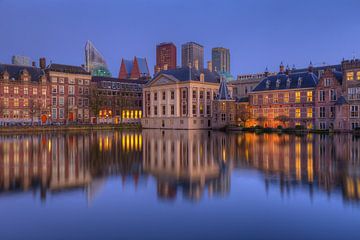 Mauritshuis, Binnenhof en Skyline Den Haag na Zonsondergang