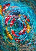 Koi dans un bain à remous