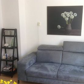 Customer photo: A bouquet of luck, dandelions inspired by the Dutch masters. by Joske Kempink, on canvas