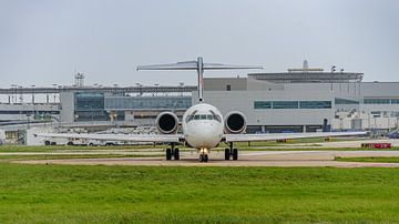 Taxiënde Delta Air Lines Boeing 717-200. van Jaap van den Berg