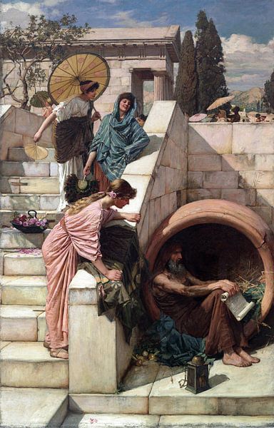 John Waterhouse - Diogenes van 1000 Schilderijen
