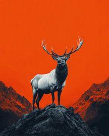 Majestic Deer Silhouette