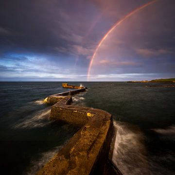St Monans rainbow by Wojciech Kruczynski