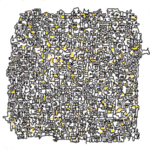 Seltsame Boarder V2 in Gelb