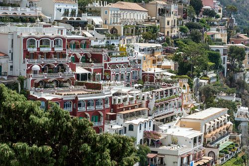 Schitterend zicht op Positano in Italië