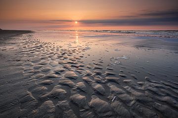 Low tide on the North Sea beach - Terschelling