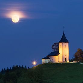 Jamnik kerk, Slovenië van Adelheid Smitt