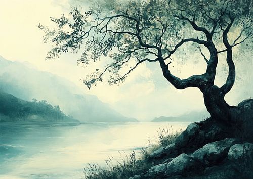 River and tree | Tree by Art Whims