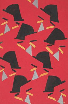 Frances Hodgkins - Zonder titel (Textielontwerp nr. II) (circa 1925) van Peter Balan