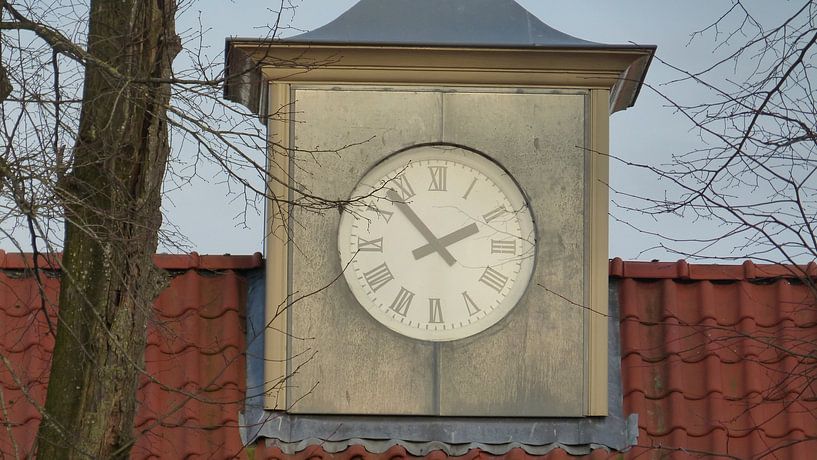 Clock in cattle houses Coevorden Groningen by Veluws