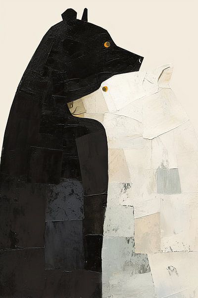 Peinture de l'ours | Harmonie des contraires par La collection ARTEO
