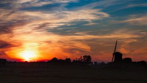 Abendliches Glühen im Beemster