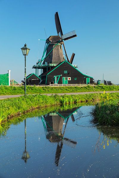 Windmolen in het voorjaar, Noord-Holland, Nederland van Markus Lange