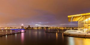 Die Muziekgebouw aan 'T IJ in Amsterdam bei Nacht von Werner Dieterich