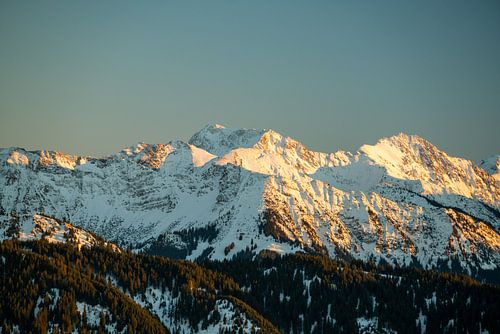 Winteruitzicht op de Gaishorn vanaf de Grünten