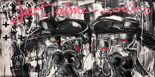 Je t'aime Louis - by Geoffrey Wijn (Wine) van Geoffrey Wijn - WINE ART GALLERY