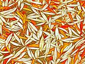 Floating Leaves in Orange by Caroline Lichthart thumbnail