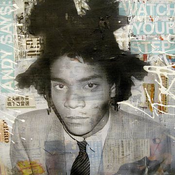 Jean Michel Basquiat sur Hans Meertens