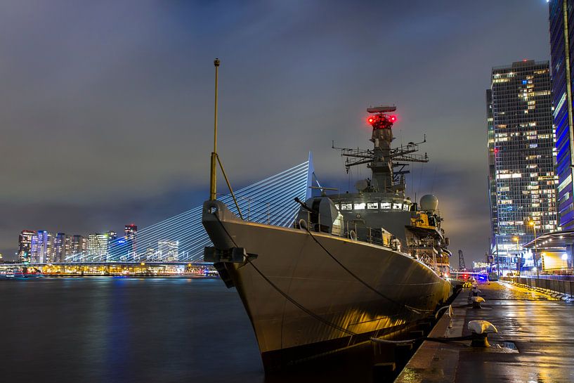 Marineschip HMS Kent in Rotterdam van Rob Altena