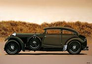 Bentley Blue Train 1930 Schilderij van Paul Meijering thumbnail