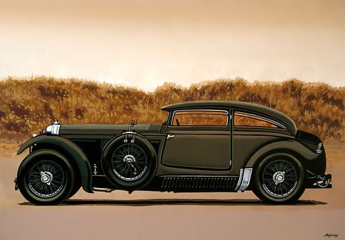 Bentley Blue Train 1930 Schilderij