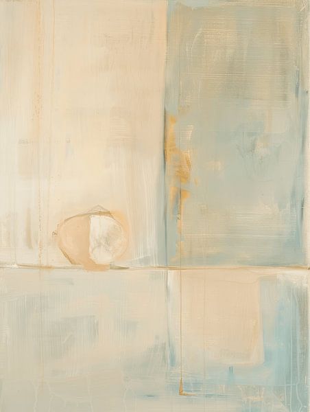 Minimalisme, abstraction moderne dans des couleurs pastel par Japandi Art Studio