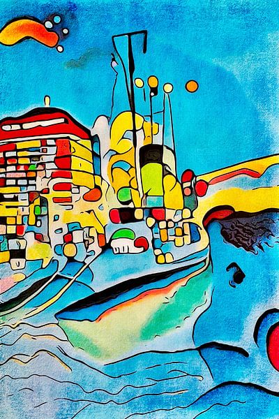 Hamburg is colourful, motif 8 by zam art
