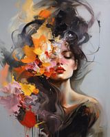 Modernes und abstraktes Porträt