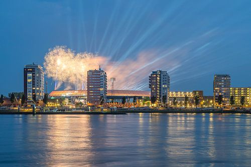 Het Feijenoord Stadion in Rotterdam tijdens de allerlaatste concertreeks in het stadion