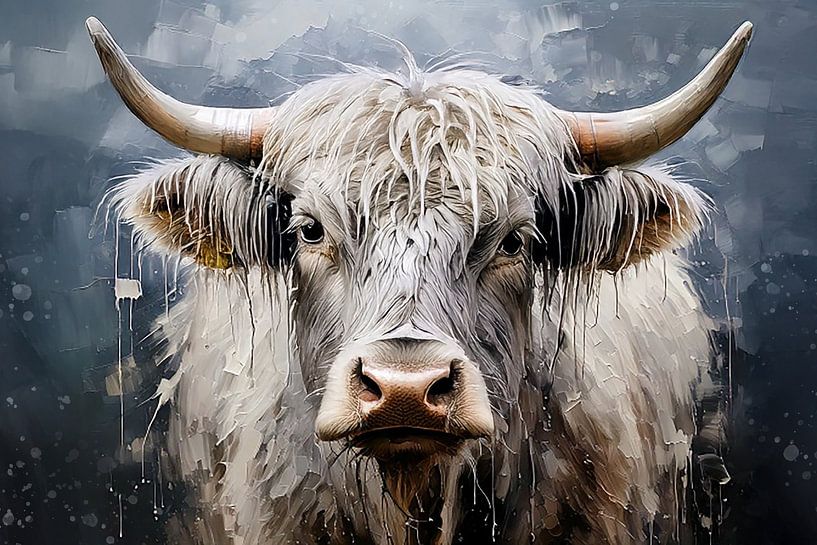 Schottischer Highlander - Tough Look im künstlerischen Stil von KB Design & Photography (Karen Brouwer)