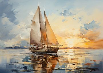 Segelschiff | Wassersport von Wunderbare Kunst