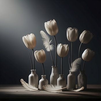 Stilleven van tulpen