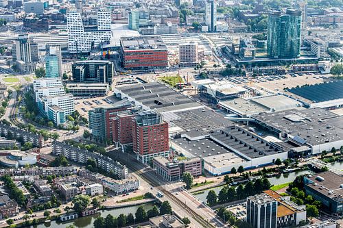 De Jaarbeurszijde van de binnenstad in Utrecht