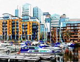 St Katharine Docks Boats 1 by Dorothy Berry-Lound thumbnail