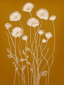 Botanische Reliefkunst: Elegante Wildblumen