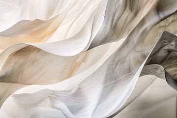 Golvende abstracte texturen in neutraal van Imperial Art House