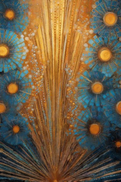 Rays of Gold and Blue by Whale & Sons