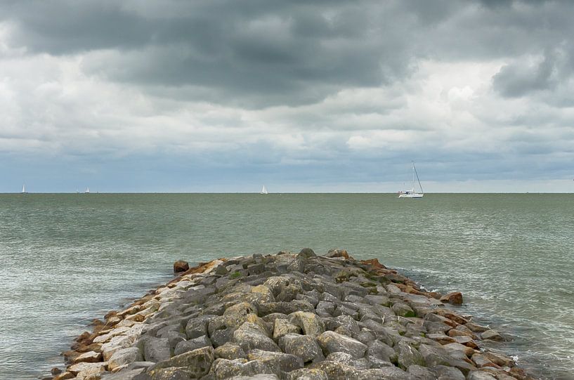 Blick auf das IJsselmeer von Mark Bolijn