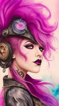 Steampunk Vrouw XX van DeVerviers