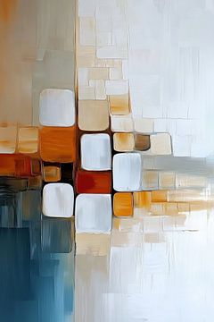 Modern abstracte blokken van Bert Nijholt