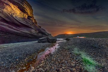 Coucher de soleil sur la rivière