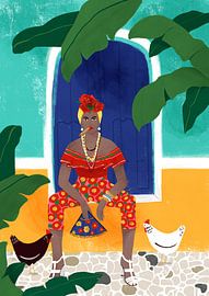 Une Cubaine avec un cigare sur Maja Tomljanovic
