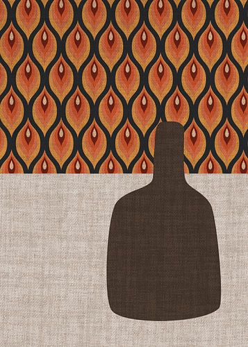 TW Living - Linen collection - RETRO VASE BROWN